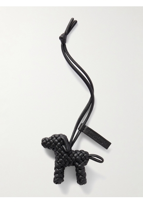 Bottega Veneta - Intrecciato Leather Bag Charm - Men - Black
