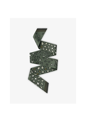 Cartier Panthère Dots Bandeau Printed Silk-Twill Scarf
