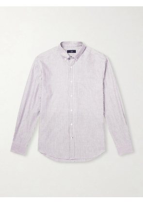 Dunhill - Striped Cotton and Cashmere-Blend Shirt - Men - Brown - S