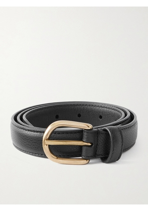 Saman Amel - Cardon 2.5cm Full-Grain Leather Belt - Men - Black - EU 85