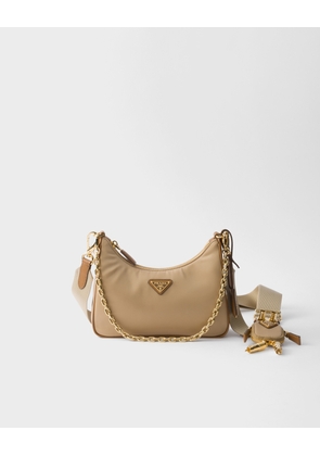 Prada Re-Edition 2005 Re-Nylon and Saffiano leather bag with charm