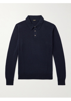 Rubinacci - Cashmere Polo Shirt - Men - Blue - IT 46