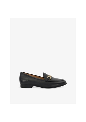 Womens Dune Glair Wide Fit Leather Loafers