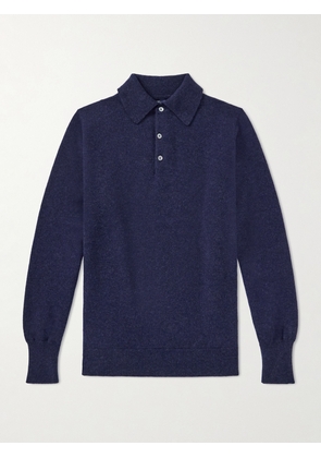 William Lockie - Wool Polo Sweater - Men - Blue - S