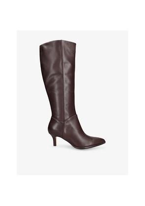 Womens Dolce Vita Aldy Leather Heeled Boots