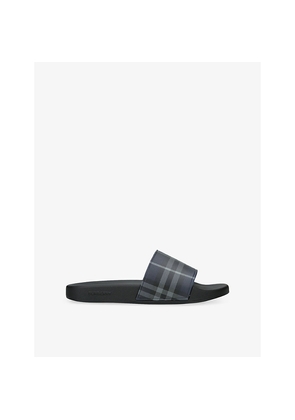 Mens Burberry Check Slides