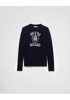 Wool and cashmere intarsia sweater