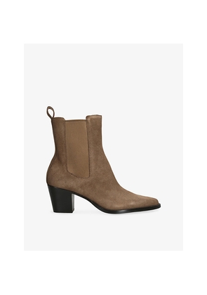 Womens Dolce Vita Shadie H2O Suede Heeled Ankle Boots