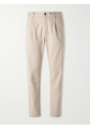 Rag & Bone - Evan Straight-Leg Pleated Stretch-Cotton Twill Chinos - Men - Neutrals - UK/US 28