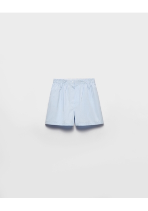 Cotton poplin shorts