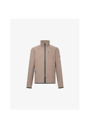 Mens Boggi Milano B Tech Funnel-Neck Stretch-Woven Jacket