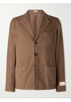 Massimo Alba - Baglietto Cotton and Linen-Blend Blazer - Men - Brown - IT 46