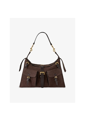 Womens Mulberry Roxanne Suede Shoulder Bag