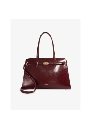 Womens Dune Define Large Belted Leather Tote