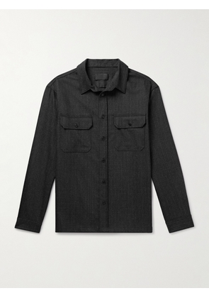 Nili Lotan - Evander Cotton and Linen-Blend Overshirt - Men - Gray - S