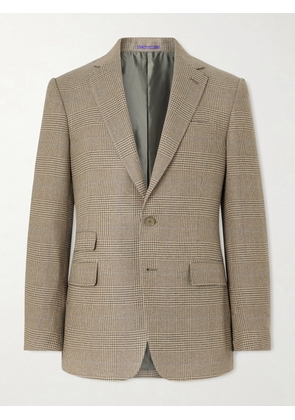 Ralph Lauren Purple Label - Checked Silk, Wool and Cashmere-Blend Blazer - Men - Green - UK/US 36