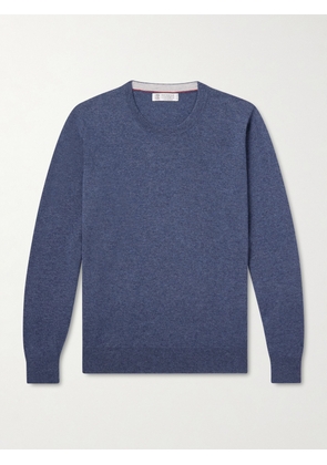 Brunello Cucinelli - Slim-Fit Cashmere Sweater - Men - Blue - IT 46