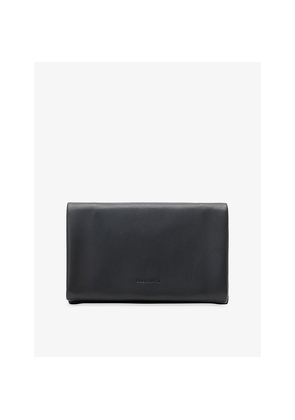 Womens Allsaints Harluna Logo-Debossed Leather Wallet