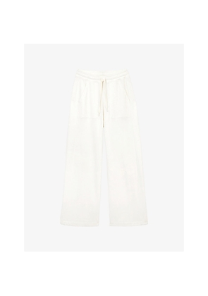 Womens The White Company Ultimate Wide-Leg Cotton-Blend Trousers
