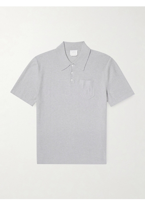 A.P.C. - Eliot Cotton and Cashmere-Blend Polo Shirt - Men - Gray - S