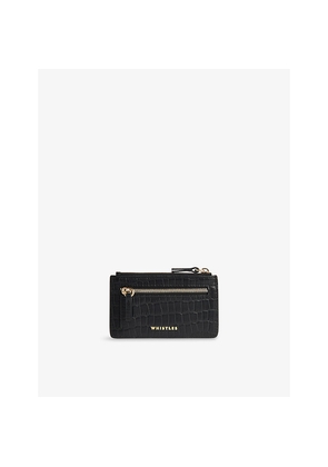 Womens Whistles Branded Mock-Croc Leather Purse