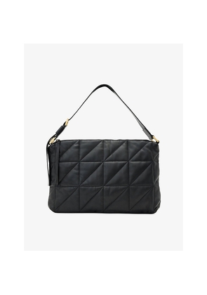 Womens Allsaints Edbury Quilted Leather Shoulder Bag