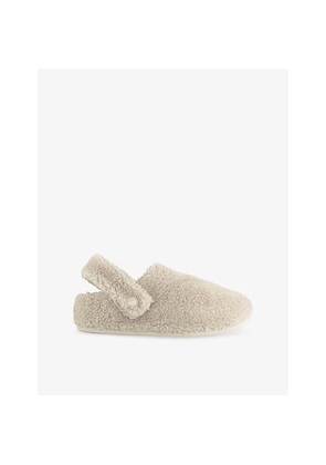 Womens Crocs Cozzzy Faux-Shearling Slippers