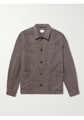 Sunspel - Cotton and Linen-Blend Overshirt - Men - Brown - S