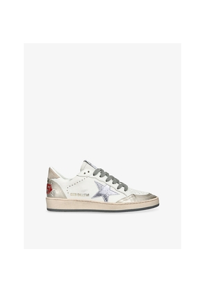 Womens Golden Goose Women's Ball Star Leather Low-Top Trainers