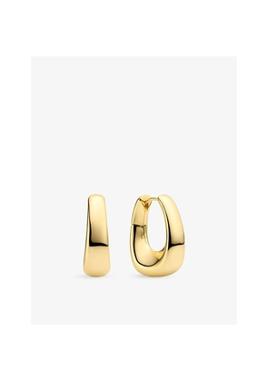 Womens Sif Jakobs Borsa Pianura Grande 18ct Yellow-Gold Plated Sterling Silver Hoop Earrings