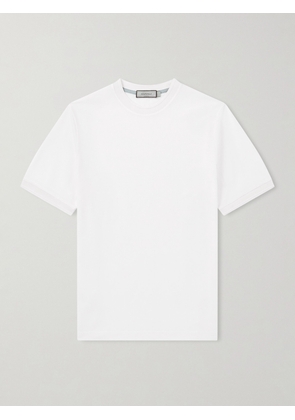 Canali - Cotton-Piqué T-Shirt - Men - White - IT 46