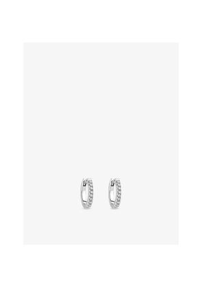 Womens Sif Jakobs Alba Piccolo 14ct White-Gold and 0.09ct Lab-Grown Diamond Single Earring