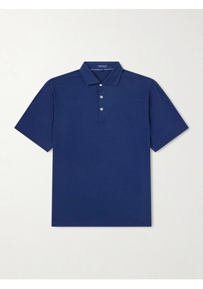 Peter Millar - Excursionist Stretch-Cotton and Modal-Blend Polo Shirt - Men - Blue - S