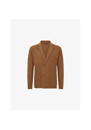 Mens Boggi Milano Double-Breasted Merino Wool Jacket