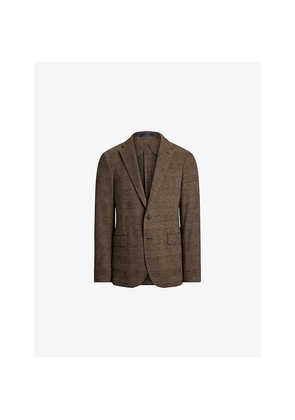 Mens Polo Ralph Lauren Glen Plaid Single-Breasted Woven Blazer