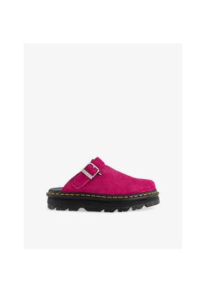 Womens Dr. Martens Zebzag Suede Mules