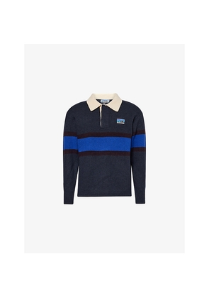 Mens Patagonia Rugby Striped Wool-Blend Jumper