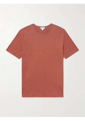 Sunspel - Slim-Fit Supima Cotton-Jersey T-Shirt - Men - Red - S