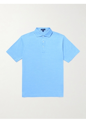Peter Millar - Excursionist Stretch-Cotton and Modal-Blend Polo Shirt - Men - Blue - S