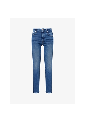 Womens Mother Looker High-Rise Skinny Denim Jeans