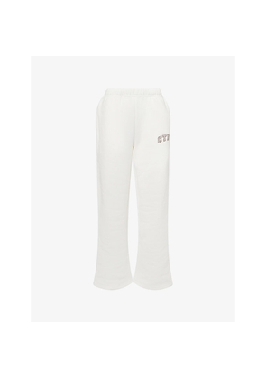 Womens The Couture Club ctre Straight-Leg Cotton-Jersey Jogging Bottoms