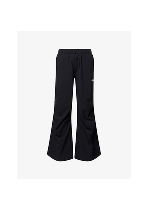 Womens The North Face Logo-Print Wide-Leg Woven Nylon Trousers