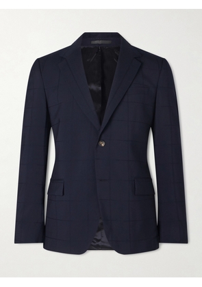 Mr P. - Checked Wool-Blend Suit Jacket - Men - Blue - 36