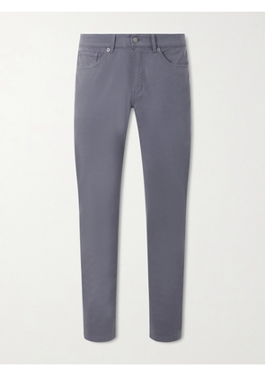 Peter Millar - Signature Straight-Leg Cotton-Blend Sateen Trousers - Men - Gray - UK/US 30