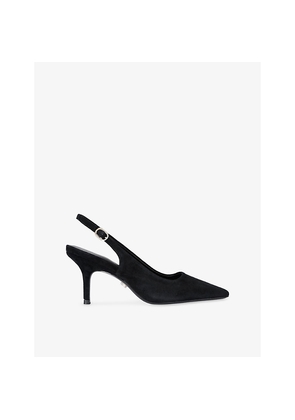 Womens Carvela Spirited Suede Heeled Slingback Courts