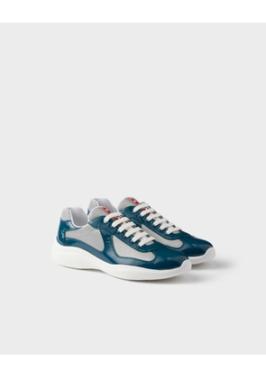 Patent leather and technical fabric Prada America's Cup sneakers