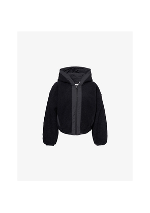 Womens Canada Goose Alberni Reversible Fleece Bomber Jacket