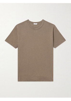 Sunspel - Supima Cotton-Jersey T-Shirt - Men - Brown - S