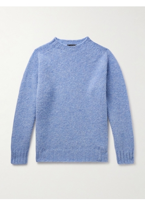Beams Plus - Shaggy Bernard Wool Sweater - Men - Blue - S