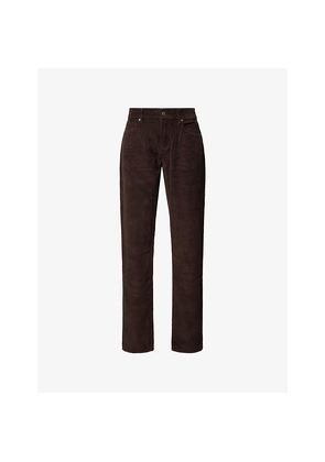 Mens 7 For All Mankind The Straight Corduroy Stretch-Cotton Trousers